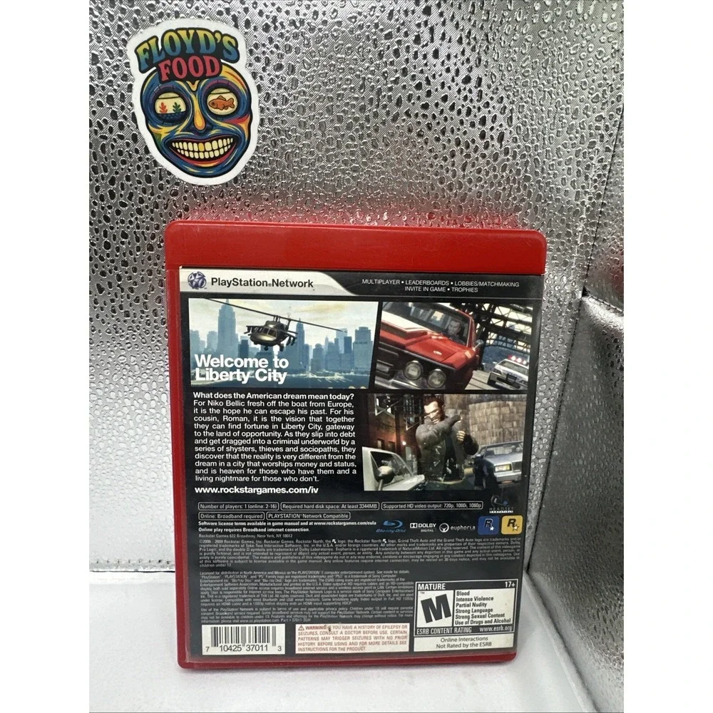 Grand Theft Auto IV Edition (PlayStation 3) No Manual With Map‎
